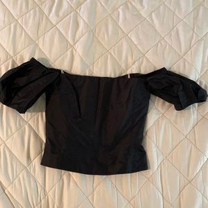 Brock Collection black off the shoulder top